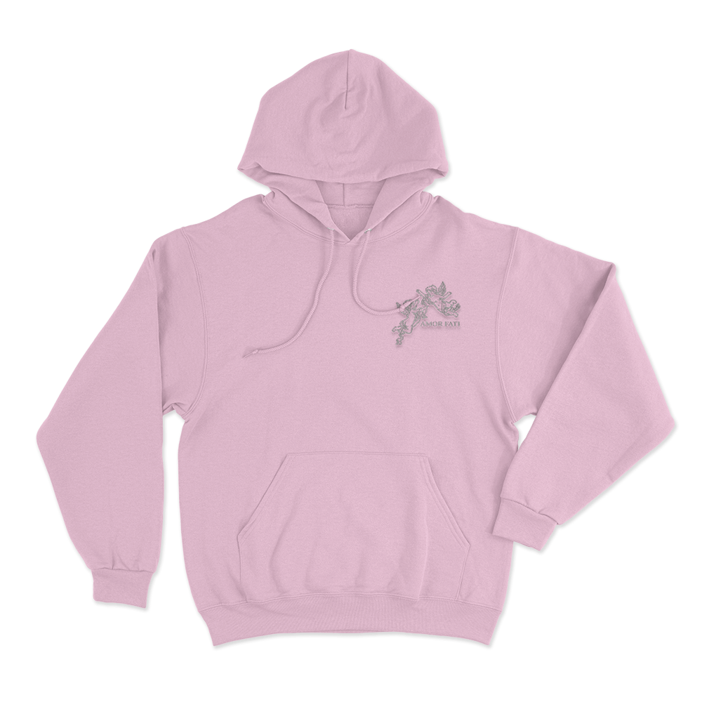 Amor Fati Cherub Unisex Hoodie Pink Amor Fati Cherub Unisex Hoodie Pink