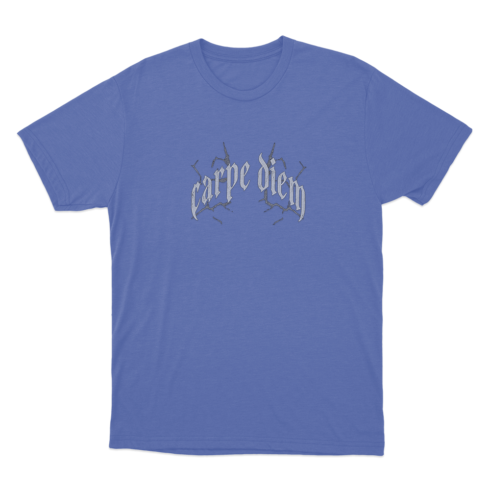 Carpe Diem Unisex T Shirt Blue Carpe Diem Unisex T Shirt Blue