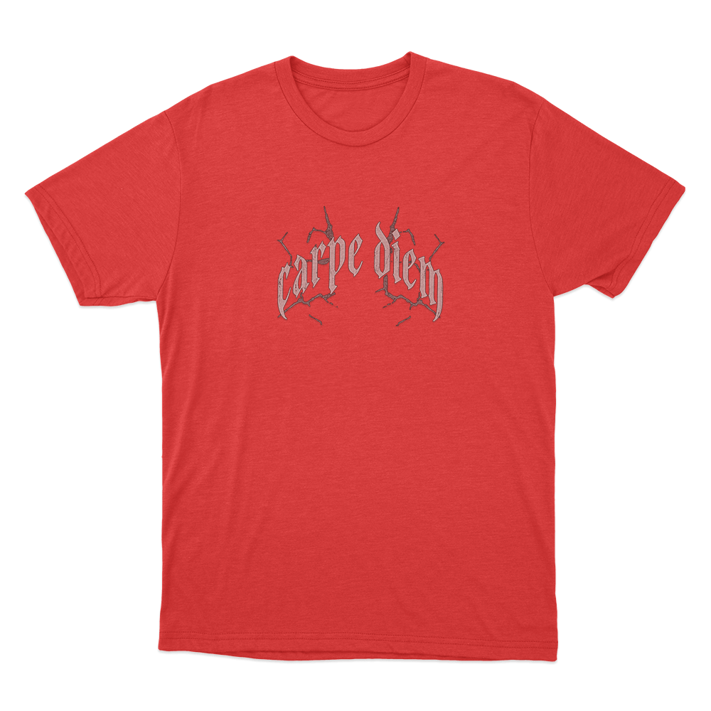 Carpe Diem Unisex T Shirt Red Carpe Diem Unisex T Shirt Red