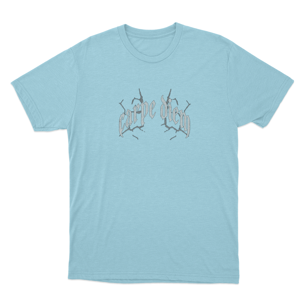 Carpe Diem Unisex T Shirt Sky Blue Carpe Diem Unisex T Shirt Sky Blue