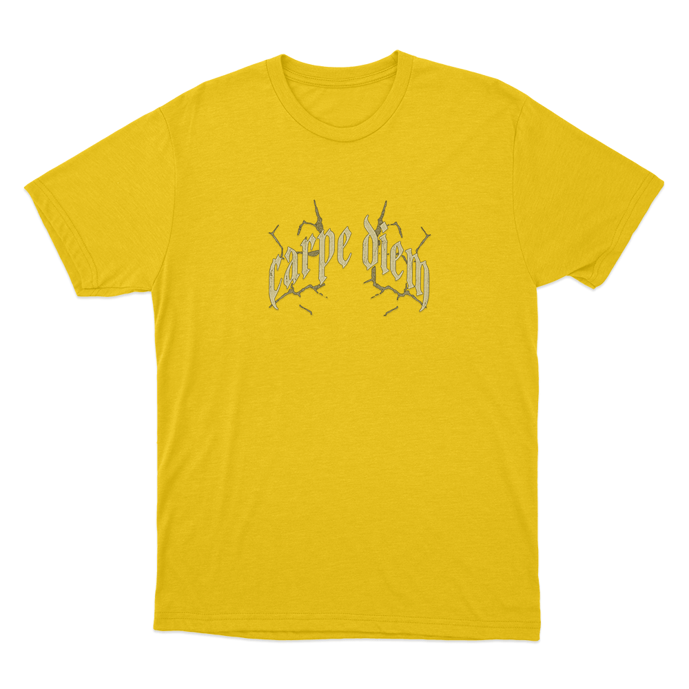 Carpe Diem Unisex T Shirt Yellow Carpe Diem Unisex T Shirt Yellow